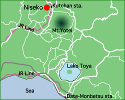 map of niseko